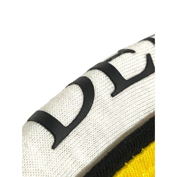 Guess Loss Angeles Yellow Hyatt Logo Question Mark Tape Tee Shirt Mens Medium M - Picture 4 of 7